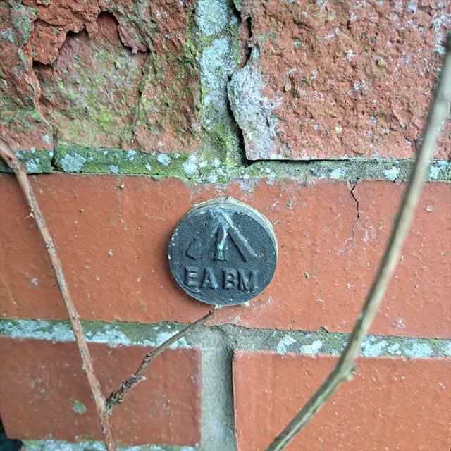 Environment Agency on Small red brick wall